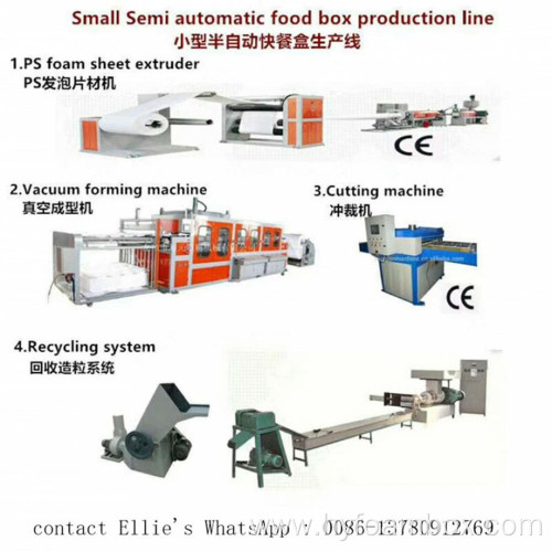 Foam Lunch Box Tray Making Machine